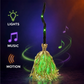 🧹 Halloween Electric Witch Broom Decoration, Indoor/Outdoor Decor 🎃✨