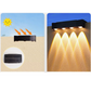 🌙 Solar Powered RGB Wall Light – Wireless Outdoor Wall Lamp