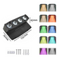🌙 Solar Powered RGB Wall Light – Wireless Outdoor Wall Lamp
