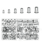 🔩 Knurled Rivet Nut Assortment Kit