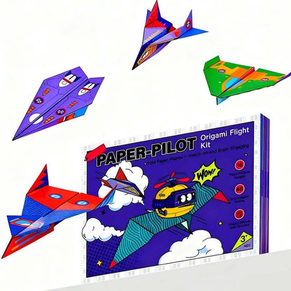 ✈️ Creative DIY Paper Airplane Set – 24 Foldable Sheets with Ready-to-Fold