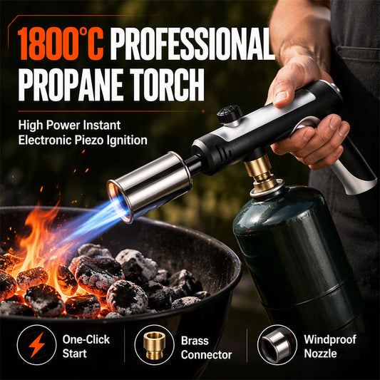 💨 Windproof Torch Lighter – Jet Flame, Refillable, Metal ✅