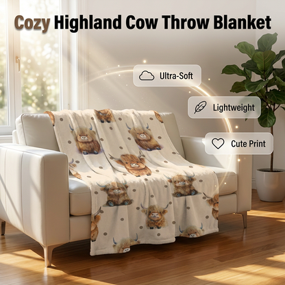 🛋️ Ultra-Soft Printed Flannel Throw Blanket