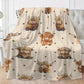 🛋️ Ultra-Soft Printed Flannel Throw Blanket