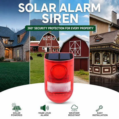 🛡️ Solar Ultrasonic Animal Scarer – 110° PIR Motion Sensor Detects Up to 8m