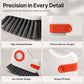 🧹 2-in-1 Window Groove Cleaning Brush with Built-in Scraper – Narrow Crevice Tool with Hard Bristles