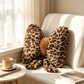 💕Leopard Print Bowknot Throw Pillow