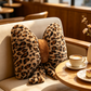 💕Leopard Print Bowknot Throw Pillow