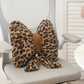 💕Leopard Print Bowknot Throw Pillow