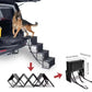 🐕 Portable Foldable Non-Slip Dog Car Stairs – 4-Step Heavy Duty Pet Steps