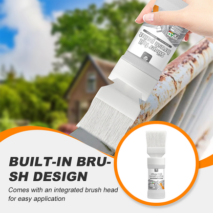 🎨 Water-Based Metallic Silver Paint with Built-in Brush – Quick-Dry Acrylic Paint