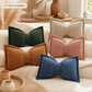 🎀 Soft Chenille Bow-Shaped Throw Pillow – Cozy Plush Decorative Cushion with Big Ribbon Design, Perfect for Sofa, Bed & Car 🛋️✨