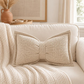 🎀 Soft Chenille Bow-Shaped Throw Pillow – Cozy Plush Decorative Cushion with Big Ribbon Design, Perfect for Sofa, Bed & Car 🛋️✨