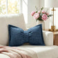 🎀 Soft Chenille Bow-Shaped Throw Pillow – Cozy Plush Decorative Cushion with Big Ribbon Design, Perfect for Sofa, Bed & Car 🛋️✨
