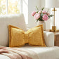 🎀 Soft Chenille Bow-Shaped Throw Pillow – Cozy Plush Decorative Cushion with Big Ribbon Design, Perfect for Sofa, Bed & Car 🛋️✨