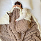 🧣 Thickened Faux Cashmere Throw Blanket – Ultra-Soft Luxurious Microfiber Plaid Blanket