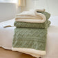 🧣 Thickened Faux Cashmere Throw Blanket – Ultra-Soft Luxurious Microfiber Plaid Blanket