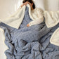 🧣 Thickened Faux Cashmere Throw Blanket – Ultra-Soft Luxurious Microfiber Plaid Blanket