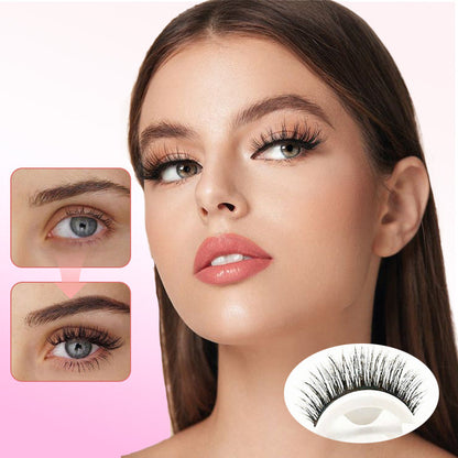 👁️ 2 Pairs Reusable Long Self Adhesive Eyelashes – No Glue Needed, Natural Look Strip Lashes with Adhesive Strip, Easy to Wear & Remove ✨