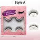 👁️ 2 Pairs Reusable Long Self Adhesive Eyelashes – No Glue Needed, Natural Look Strip Lashes with Adhesive Strip, Easy to Wear & Remove ✨