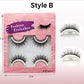 👁️ 2 Pairs Reusable Long Self Adhesive Eyelashes – No Glue Needed, Natural Look Strip Lashes with Adhesive Strip, Easy to Wear & Remove ✨