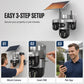 📹 Triple Lens Solar Security Camera