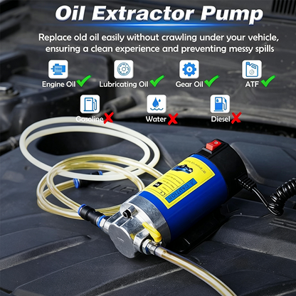🛠️ 12V Oil Extraction Pump Kit – Portable Fluid Transfer Pump for Engine Oil