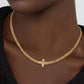 🌸 Elegant Stainless Steel Flower Pendant Necklace – 18K Gold PVD Coated Dainty Floral Jewelry
