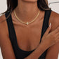 🌸 Elegant Stainless Steel Flower Pendant Necklace – 18K Gold PVD Coated Dainty Floral Jewelry