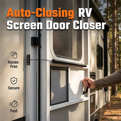 🛡️ Automatic RV Screen Door Closer – Adjustable Tension Camper Door Closer