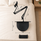 🛏️ Magnetic Bedside Tablet Stand with Hidden Mattress Base