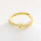 ✨ Minimalist Adjustable Initial Ring