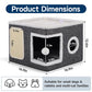 🐱 2-in-1 Foldable Cat Cube House – Indoor Cat Cave & Ottoman Stool