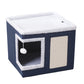 🐱 2-in-1 Foldable Cat Cube House – Indoor Cat Cave & Ottoman Stool