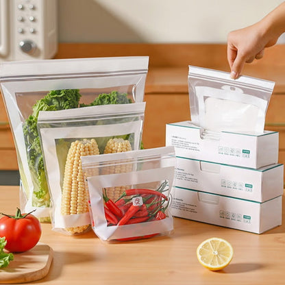 💪 Extra Thick Food Storage Bags with Double Seal