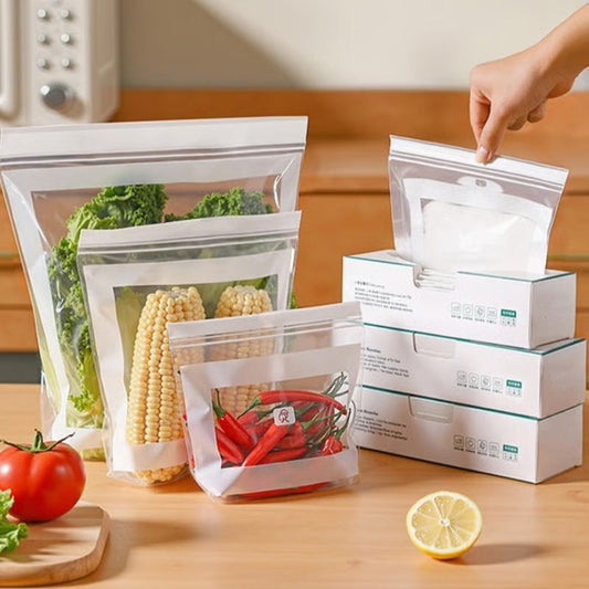 💪 Extra Thick Food Storage Bags with Double Seal