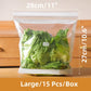 💪 Extra Thick Food Storage Bags with Double Seal