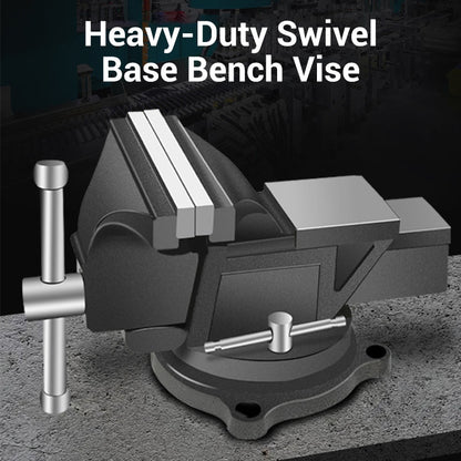 🔧 Heavy Duty Swivel Base Bench Vise
