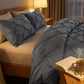 🛏️3-Piece Pintuck Pleated Duvet Cover & Pillowcases Set