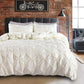 🛏️3-Piece Pintuck Pleated Duvet Cover & Pillowcases Set