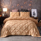 🛏️3-Piece Pintuck Pleated Duvet Cover & Pillowcases Set
