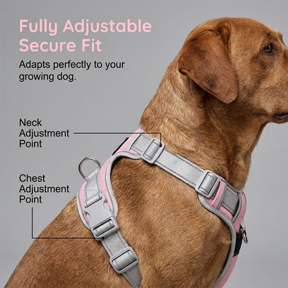 🛡️ Escape-Proof Dog Harness with Top Handle – Adjustable No-Pull Vest with 3M Reflective Straps