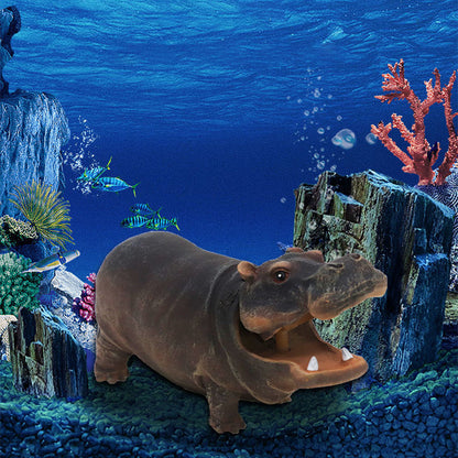 🦛 Fish Tank Hippo Bubble Decoration