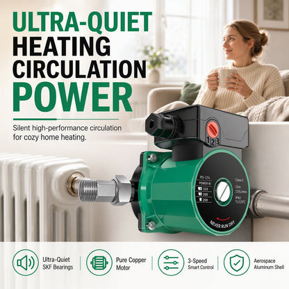 🔇 Quiet Hot Water Circulation Pump for Home Heating