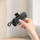 🎒 Portable Power Bank with Built-in Cables