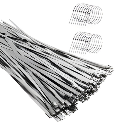 🔩 Heavy-Duty Self-Locking Stainless Steel Cable Ties
