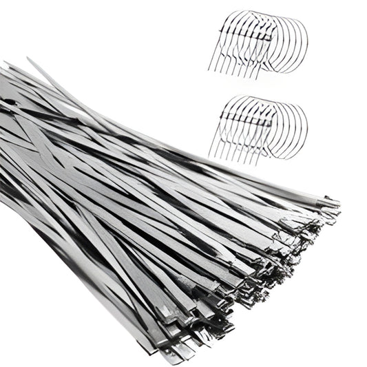 🔩 Heavy-Duty Self-Locking Stainless Steel Cable Ties