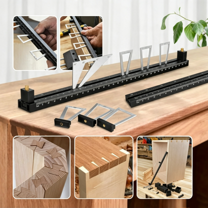 🔨 28-Piece Dovetail Marker Set – Adjustable Woodworking Scribing Tool