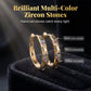 ✨ Sparkling Zircon Hollow Hoop Earrings