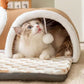 3-in-1 Cozy Cat Tunnel Bed